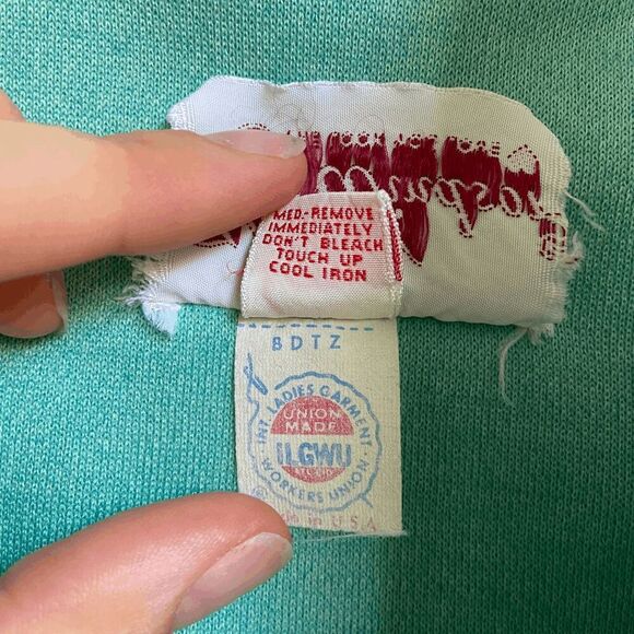 VTG 1960s Kay Windsor Dress, Belt & Scarf Stewardess Costume - Picture 6 of 10